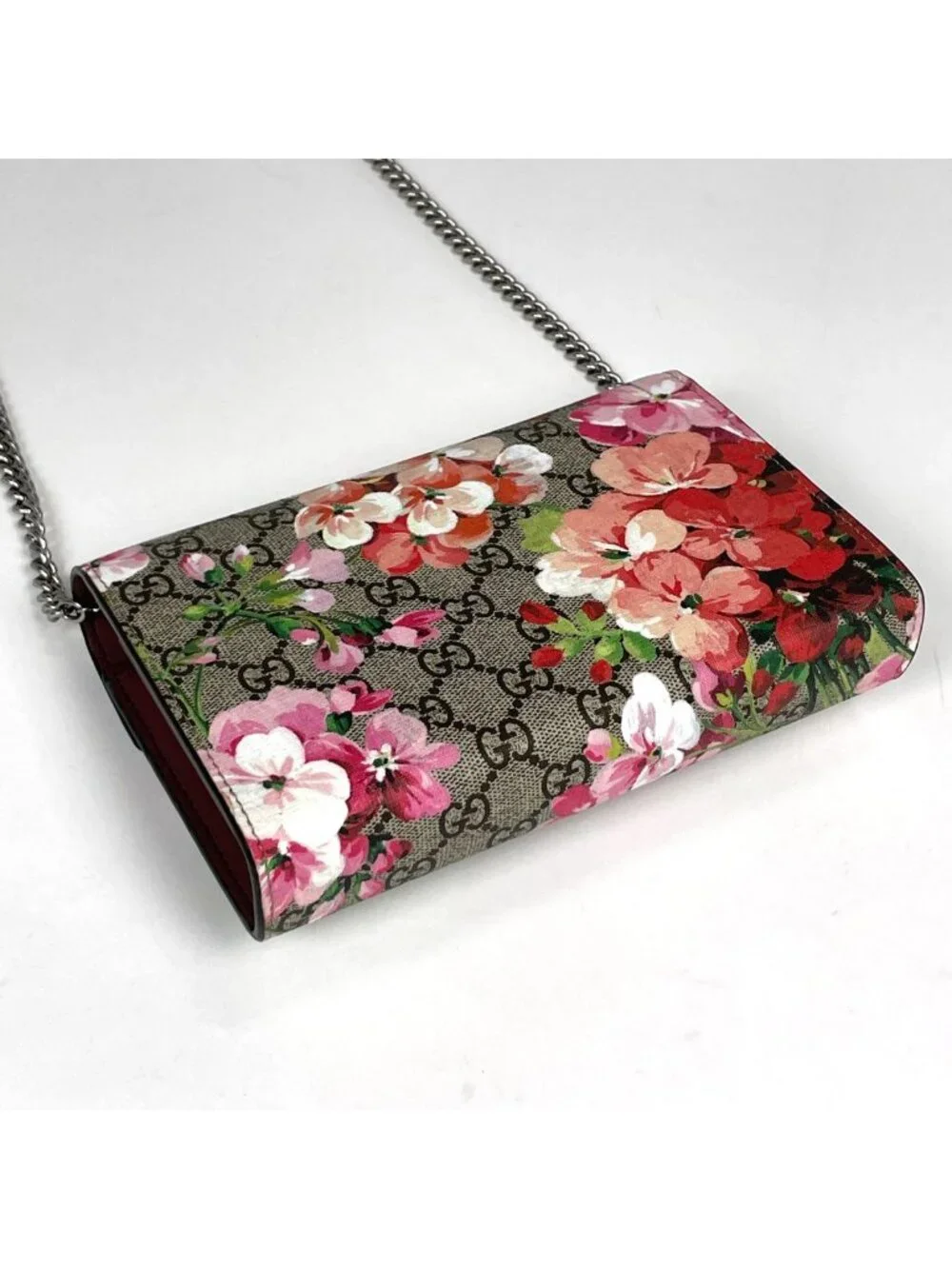 Gucci Shoulder Bag Dionysus GG Blooms 2-Way Supreme Beige Pink